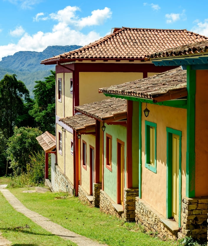 Paisagem de Lavras Novas, em Minas Gerais